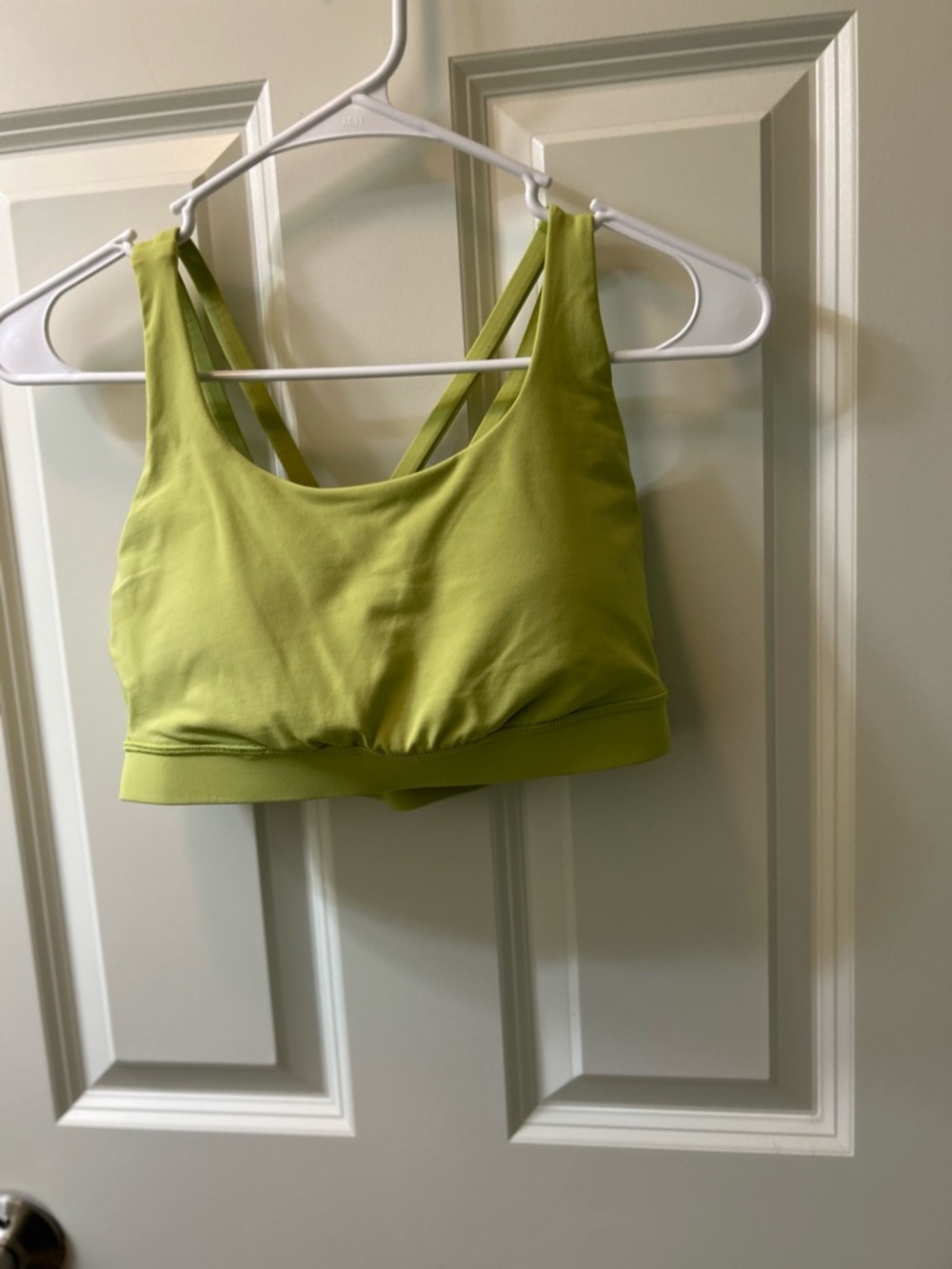lululemon athletica Bright Lime Green Strappy Sports Bra
